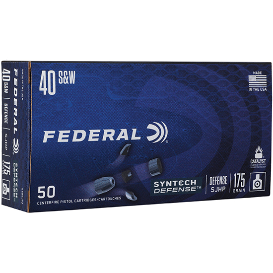 FED SYNTECH DEFENSE 40SW 175GR SJHP 50/10 - Sale